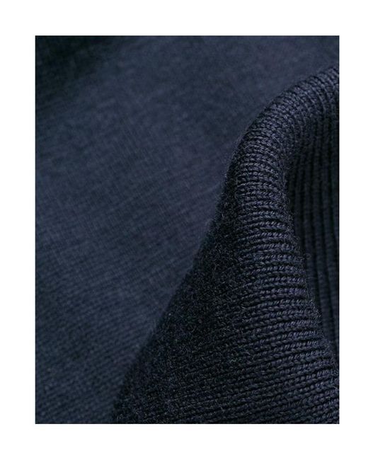 John Smedley Blue Dorset Long-Sleeve Polo Shirt for men