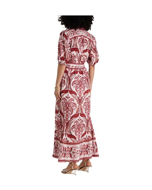 Farm Rio Red Long Dresses