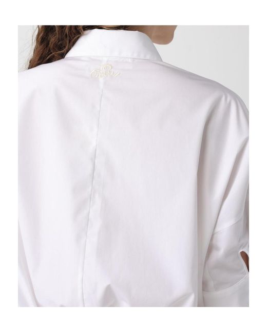 Marni White Short Sleeve Pleated Shirt