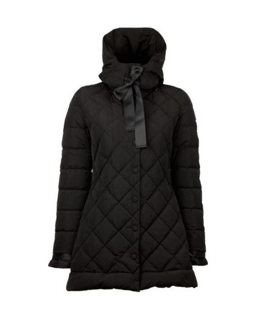 Armani Jeans Black Short Style Down Jacket With Ribbon