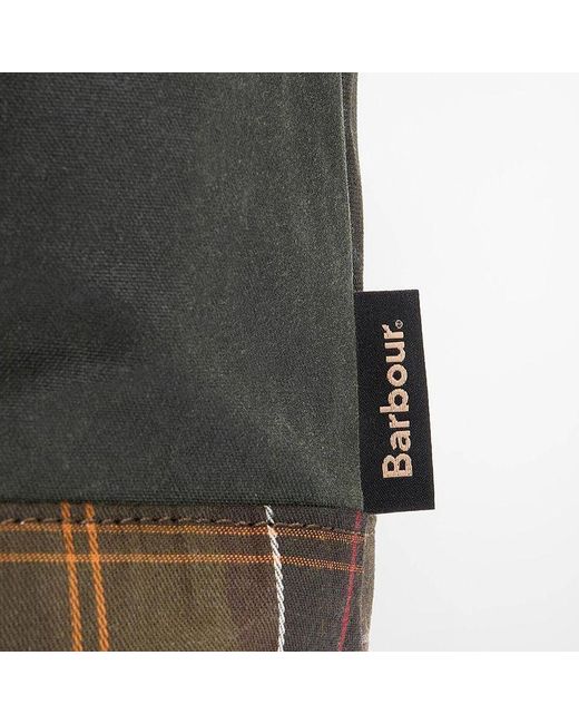 Barbour Black Field Waxed Tote Bag for men