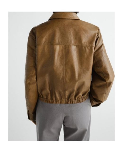 Lemaire Brown Soft Leather Blouson