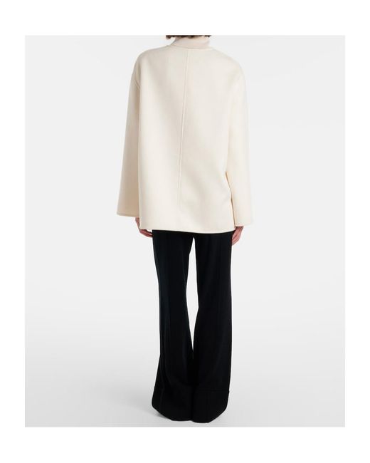 Jardin Des Orangers Blue Wool And Cashmere Wide-Leg Pants