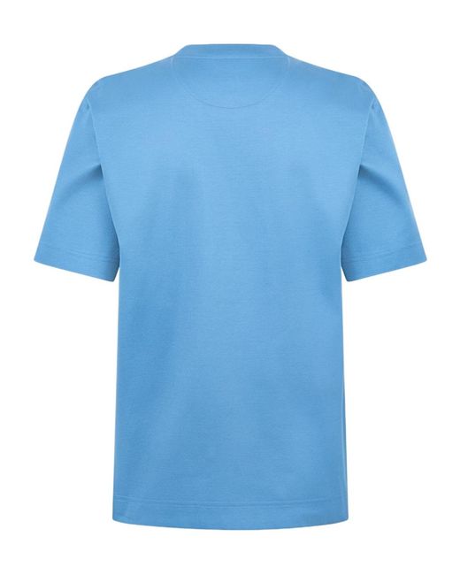Fendi Blue Metal Ff Tee for men