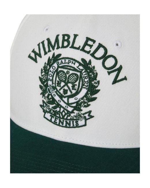 Polo Ralph Lauren Gray Wimbledon Embroidered-Crest Twill Baseball Cap for men