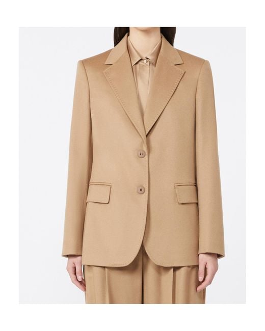 Max Mara Natural Studio Folgore Single-Breasted Blazer