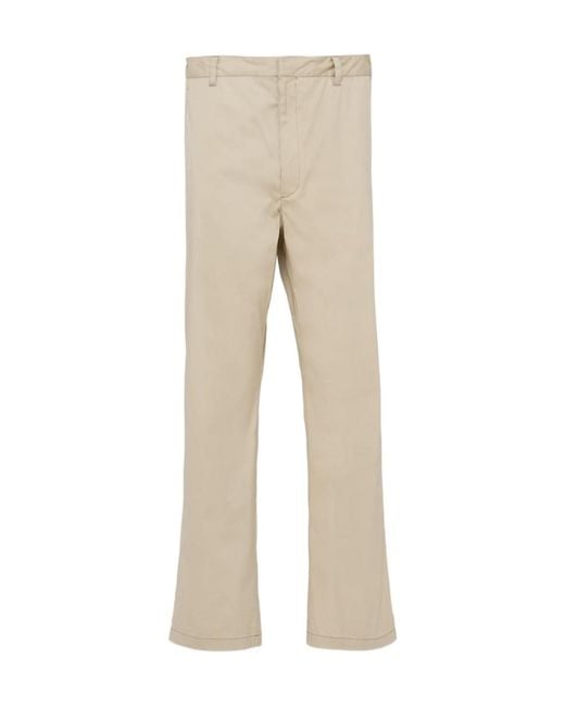 Prada Natural Stretch Poplin Pants for men