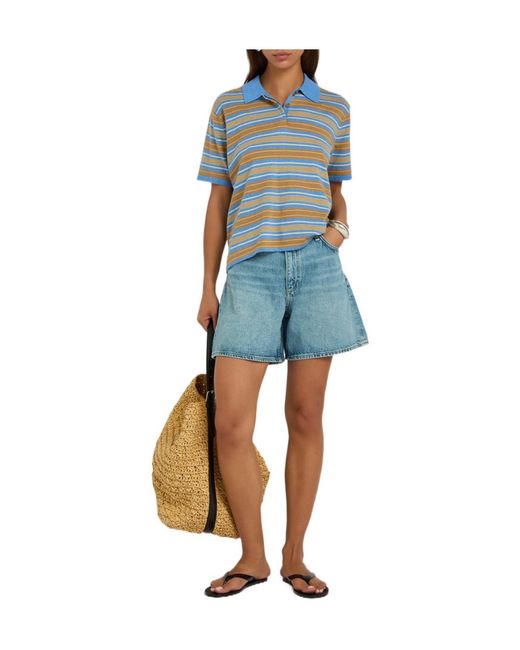 Rag & Bone Blue Denim Shorts