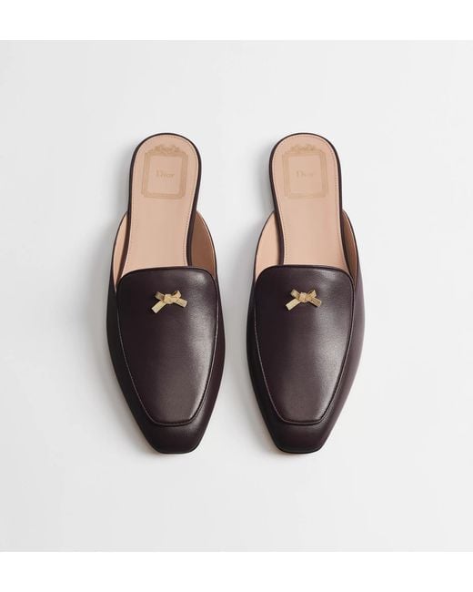 Dior Brown Mule Baby Bow