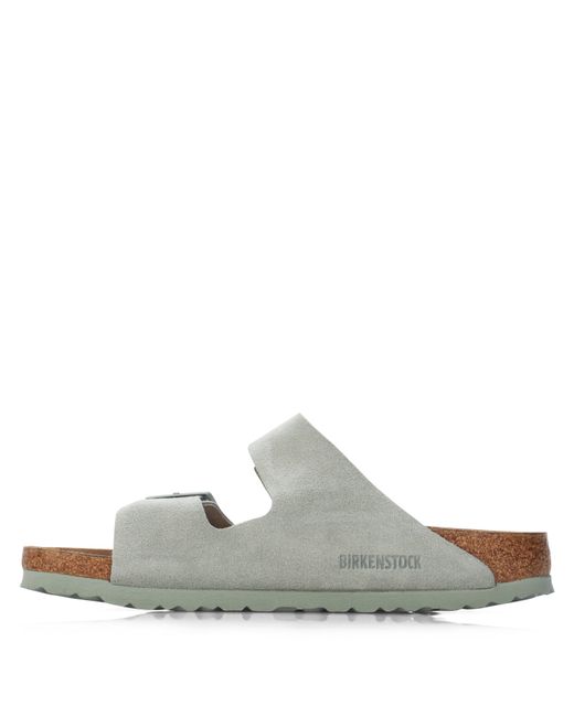 Birkenstock White Adjustable Flat Sandals