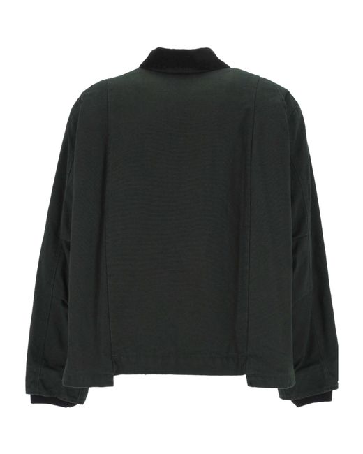 Sacai Black X Carhartt Logo Patch Zip-Up Jacket for men