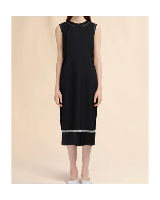 Marni Black Wool Inside-Out Dress