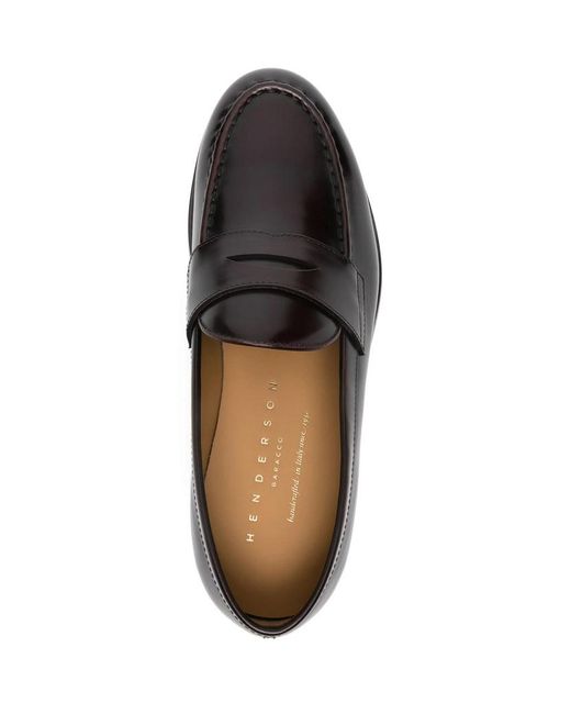 Henderson Black Round-Toe Loafers for men