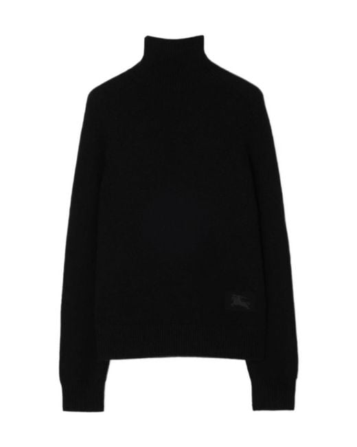 Burberry Black Cashmere Turtleneck Sweater