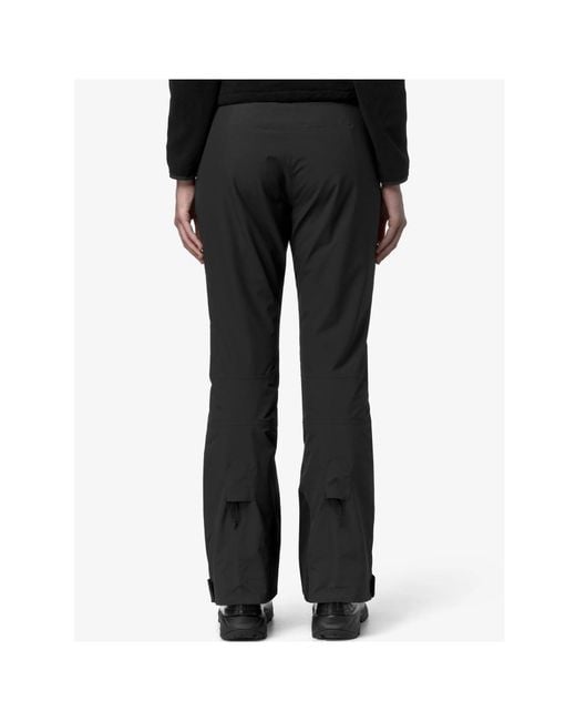 K-Way Black Leros Logo Ski Pants