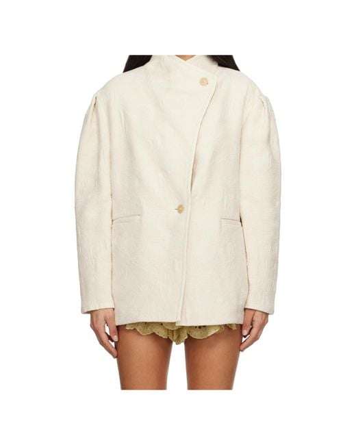 Isabel Marant White Uadie Coat