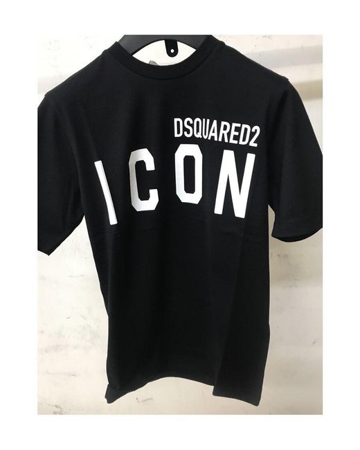 DSquared² Black Be Icon Renny T-Shirt