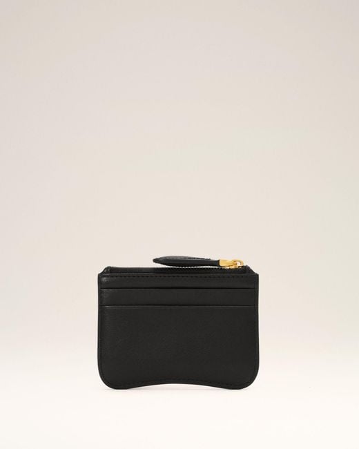 AMI Black Zipper Card Holder for men