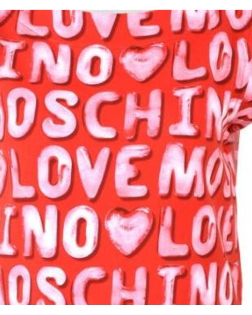 Moschino Red A Printed Dress