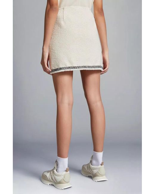 Moncler Natural Tweed Mini Skirt