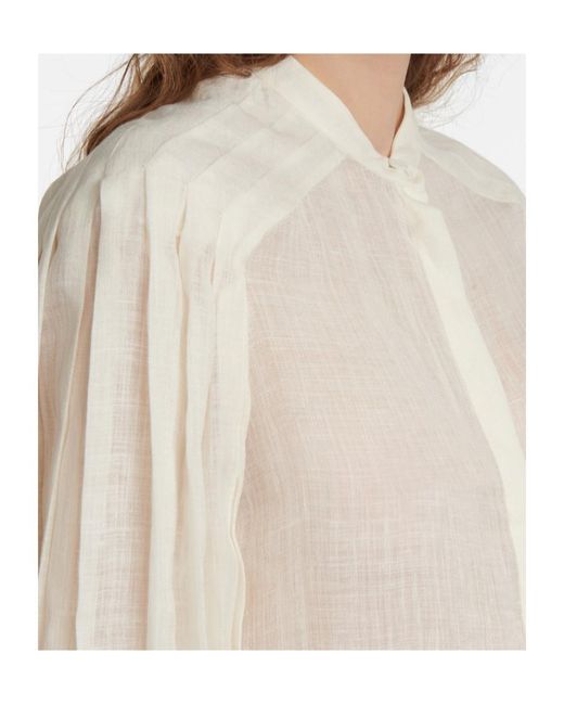 Gabriela Hearst White Long Sleeve Shirt
