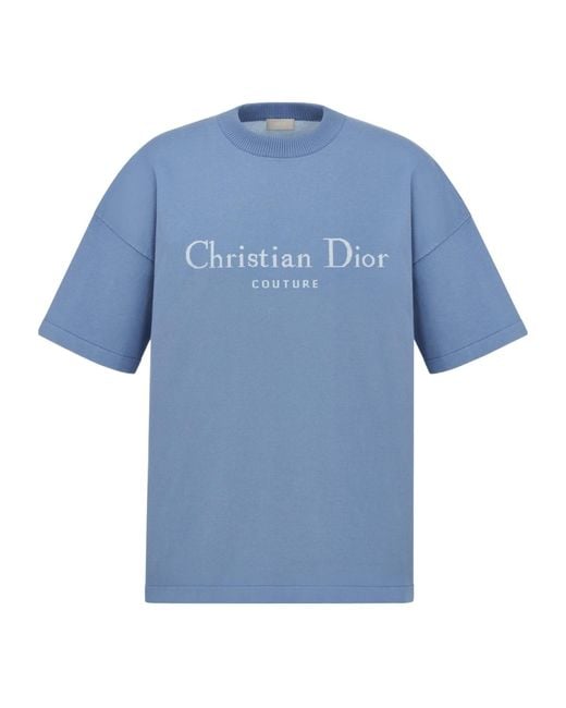 Dior Blue Christian Couture T-Shirt, Relaxed Fit for men
