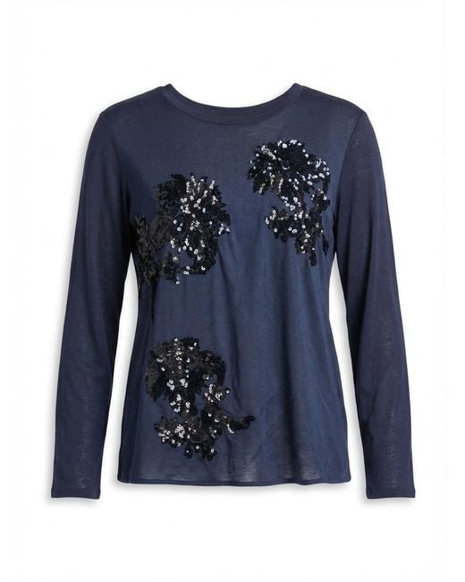 Weekend by Maxmara Blue Long-Sleeved T-Shirt