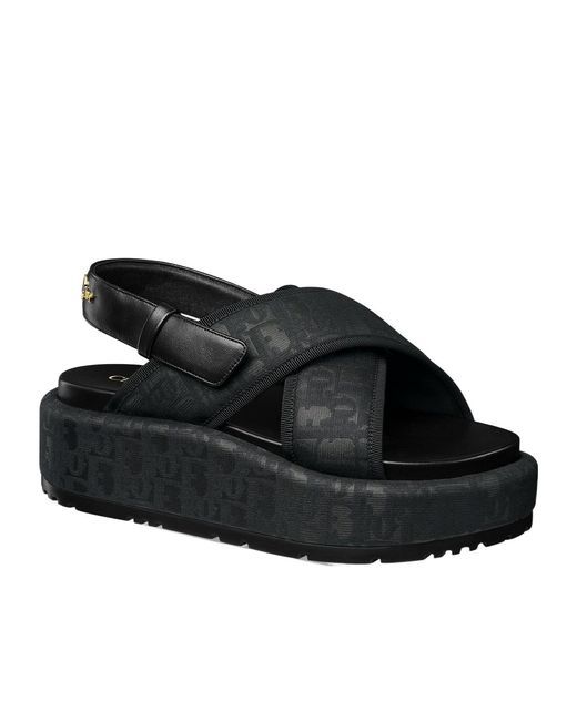 Dior Black Open-Toed Platform Sandals