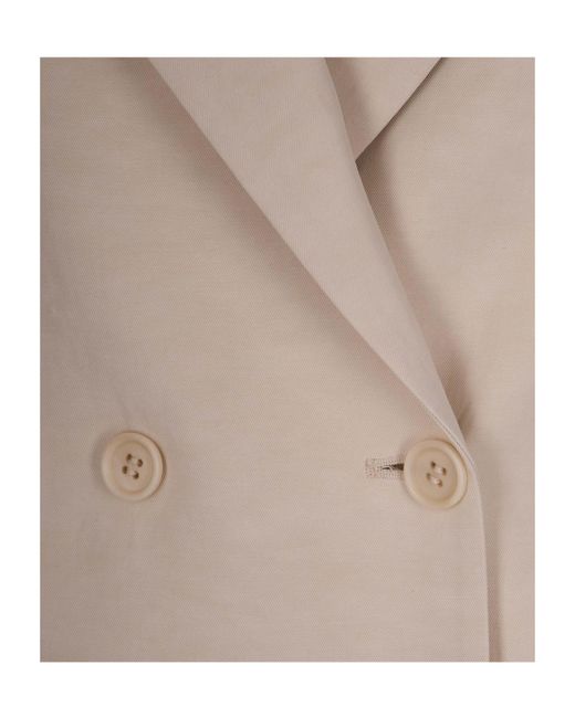 P.A.R.O.S.H. Natural Long-Sleeved Suit Jacket