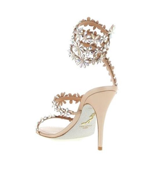 Rene Caovilla Metallic René Caovilla Eva Heeled Sandals