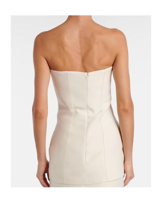 Totême  White Wool And Silk Top