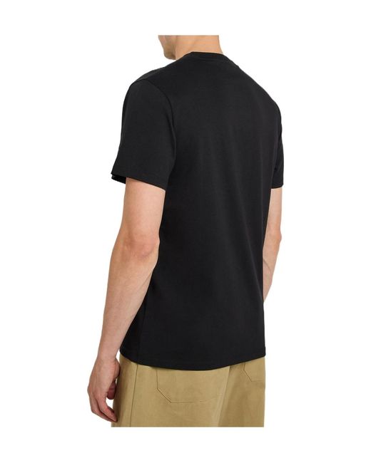 Loewe Black Logo-Embroidered Cotton T-Shirt for men