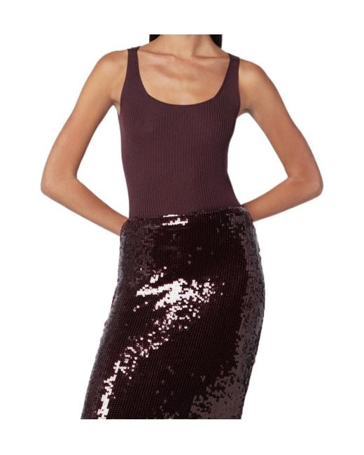 Roberto Collina Black Ribbed Knit Top