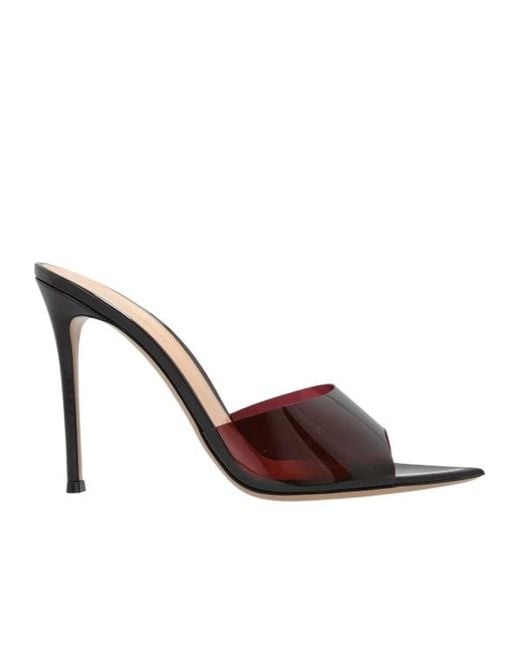 Gianvito Rossi Brown Pointed-Toe Heeled Sandals