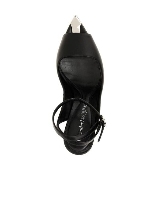 McQueen Black Punk Sandals