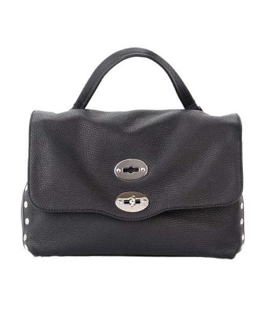 Zanellato Black Logo Shoulder Bag