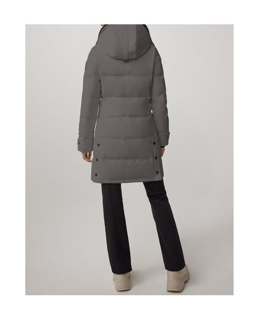 Canada Goose Gray Shelburne Logo-Patch Parka