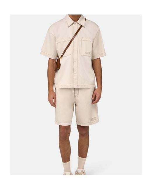Amiri Natural Boxy Short-Sleeve Shirt for men