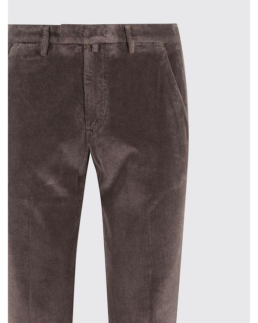 Briglia 1949 Gray Casual Trousers With Belt Loops for men