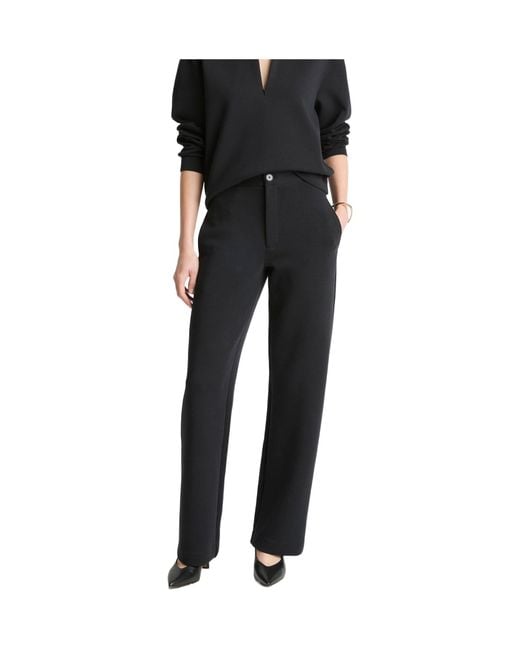 Vince Black Casual Pants With Slanted Pockets