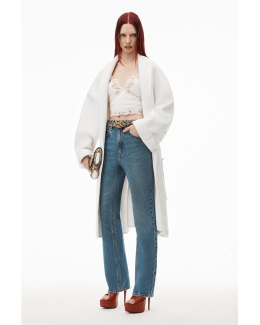 Alexander Wang Blue Stacked High-Rise Slim Jeans