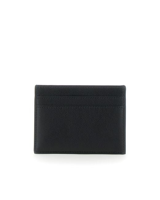 Balenciaga Black Monaco Logo Plaque Cardholder for men