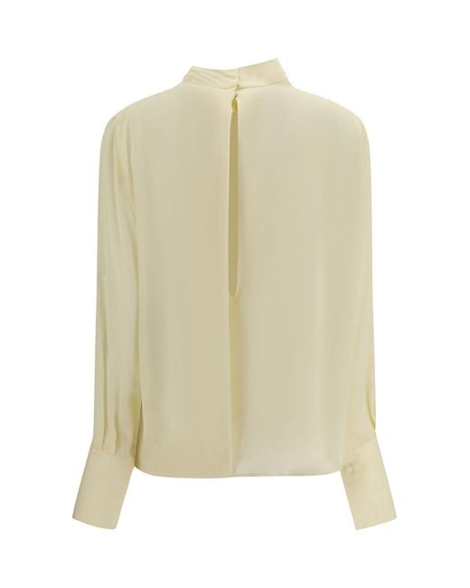 Tom Ford Green Long Sleeved Satin Blouse