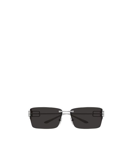 Balenciaga White Eyewear Rectangle Frame Sunglasses for men