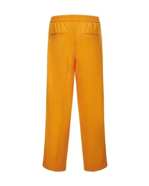 Bonsai Orange Wide-Leg Casual Pants for men