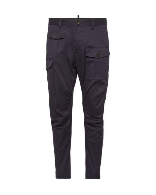 DSquared² Blue Sexy Cargo Trousers for men