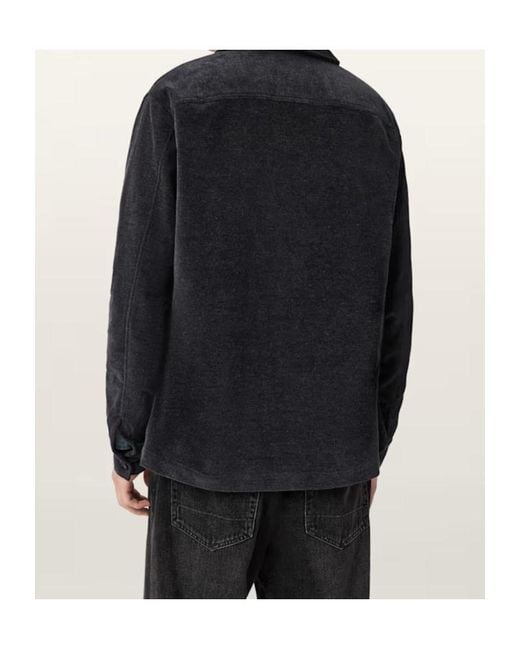 AllSaints Blue Hawker Corduroy Jacket for men