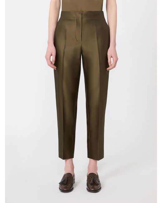 Max Mara Green Studio Zinco Pleated Trousers