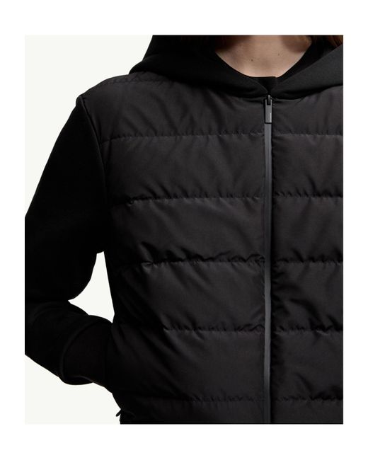 Moncler Black Zip-Up Quilted Jacket