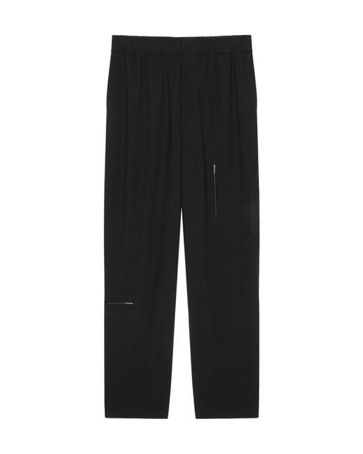 Givenchy Black Zip Detailed Pants for men